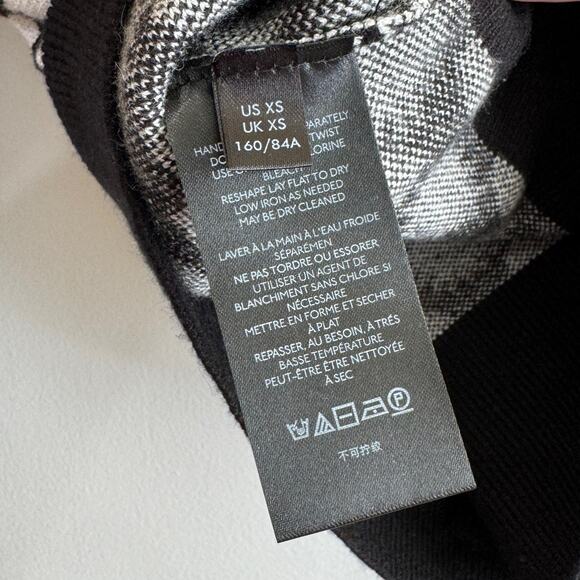 Maeve by Anthropologie Heart Print Boat Neck Sweater in Black & White Size XS - Picture 5 of 6